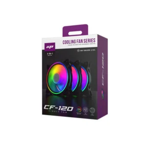 IHP CF-120 12CM ARGB  3 IN 1 COOLING FAN SET- BLACK