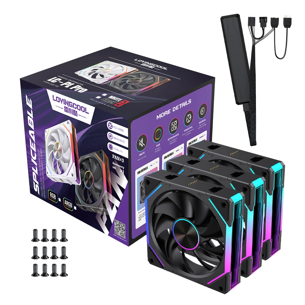 LOVING COOL PL-120 WIRELESS 03 ARGB FAN KIT - Image 2
