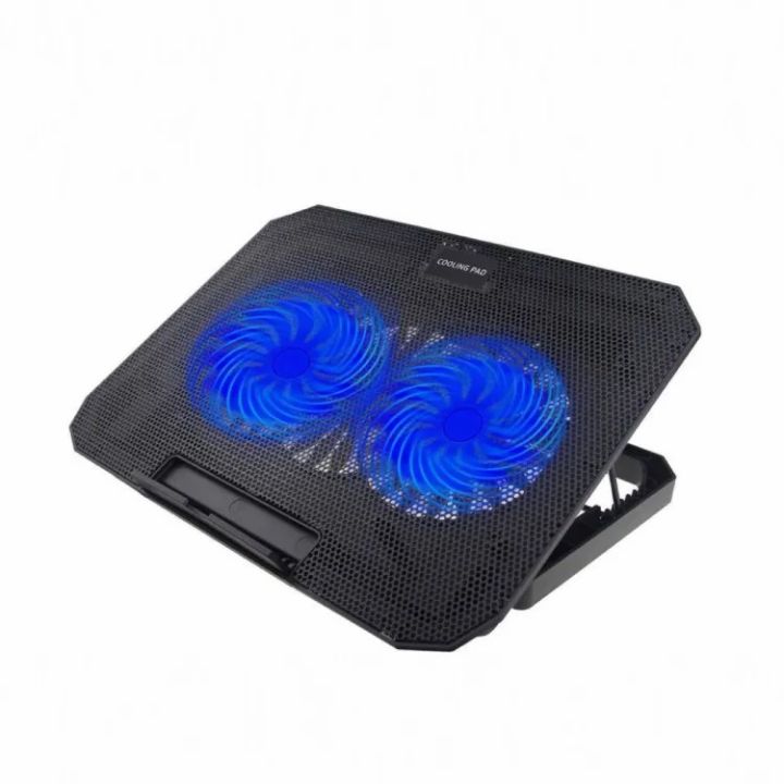 N99 LAPTOP COOLING PAD WITH LIGHT FAN - BLACK