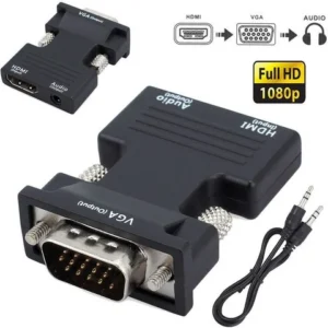 VGA to HDMI Converter With Audio Full HD- Video Output 1080P