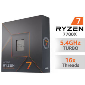 AMD Ryzen 7 7700X (8 Cores, 16 Threads) Up To 5.4GHz Desktop Processor Without Box