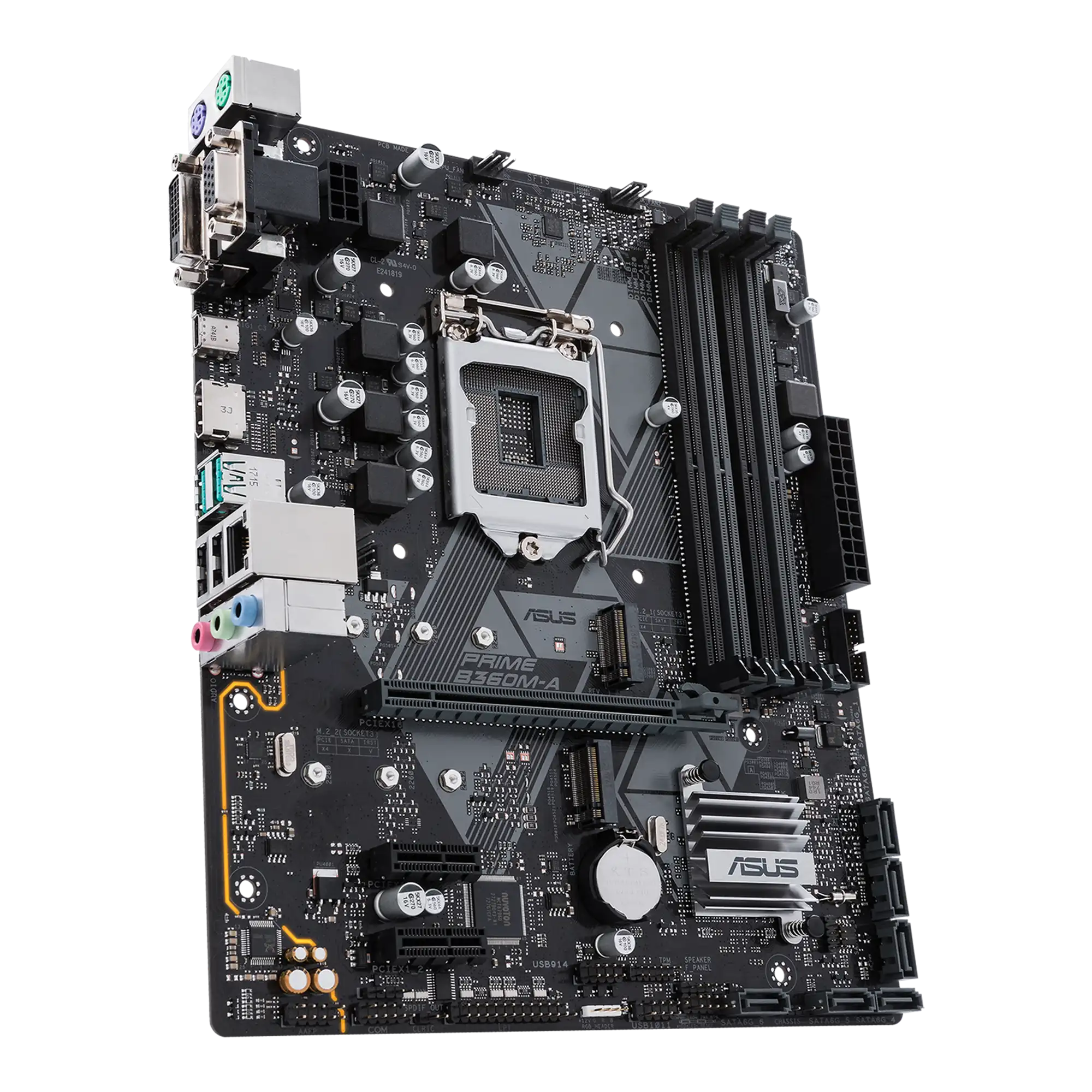 ASUS PRIME B360M-A 8/9TH 4 RAM SLOT / 2 M.2 SLOT GAMING MOTHERBOARD - USED